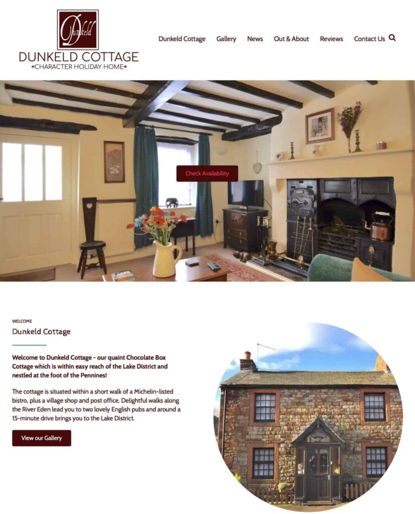 Dunkeld Cottage Homepage